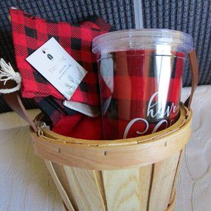Buffalo Plaid Christmas Gift Basket
